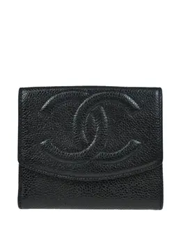 CHANEL Pre-Owned: Чёрный кошелёк 
