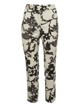 Moschino Pre-Owned: Брюки с растительным принтом 