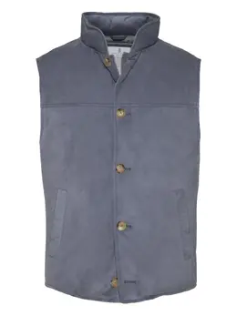 Brunello Cucinelli: Замшевый жилет 