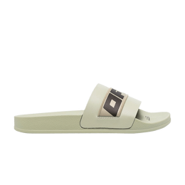 Off-White: Зелёные шлёпанцы  Industrial Belt