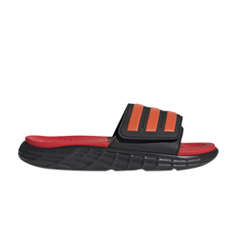 Adidas: Чёрные шлёпанцы  Duramo