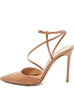 Gianvito Rossi: Бежевые туфли 