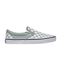 Vans: Серые мокасины  Classic Slip On Checkerboard