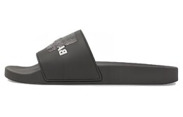 Balenciaga: Тёмные шлёпанцы 
