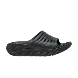 HOKA: Чёрные шлёпанцы 