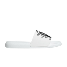 Alexander McQueen: Белые шлёпанцы 