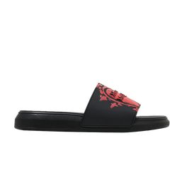 Alexander McQueen: Чёрные шлёпанцы 