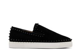 Christian Louboutin: Чёрные кроссовки  Roller Boat
