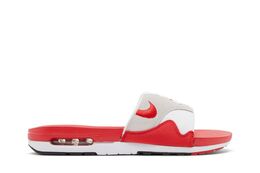 Nike: Красные шлёпанцы  Air Max 1
