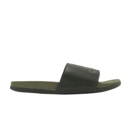 Adidas: Зелёные шлёпанцы  Adilette