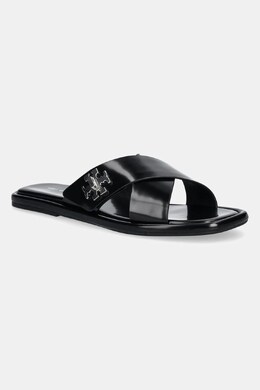 Tory Burch: Чёрные шлёпанцы 
