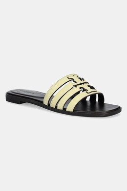 Tory Burch: Жёлтые шлёпанцы  Ines