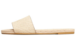 Tory Burch: Белые шлёпанцы 