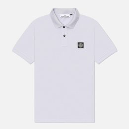 Stone Island: Фиолетовое поло  Compass