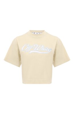 Off-White: Хлопковая футболка 