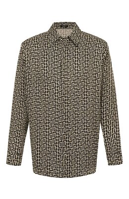 Balmain: Чёрная рубашка 