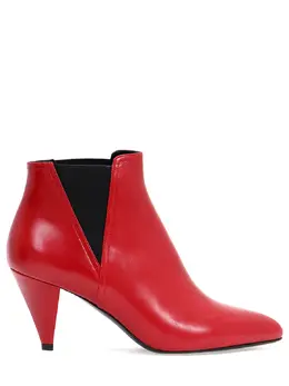 CELINE: Красные ботинки 