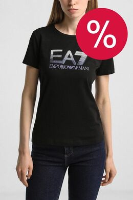 Ea7: Хлопковая футболка 