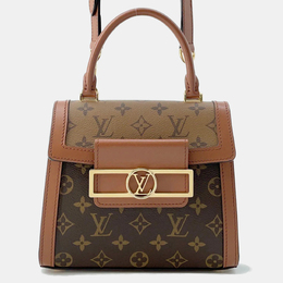 Louis Vuitton: Коричневая сумка на руку 