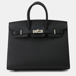 Hermes: Чёрная сумка-шоппер  Birkin