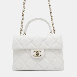 Chanel: Белая сумка на руку 