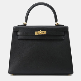 Hermes: Чёрная сумка на руку  Kelly