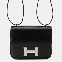 Hermes: Чёрная сумка через плечо 