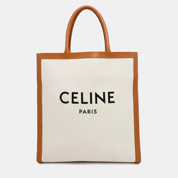 Celine: Бежевая сумка-шоппер 