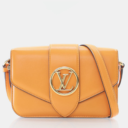 Louis Vuitton: Оранжевая сумка 