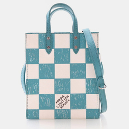 Louis Vuitton: Голубая сумка-шоппер 