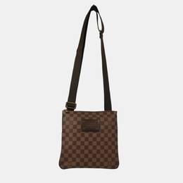 Louis Vuitton: Коричневая сумка  Pochette
