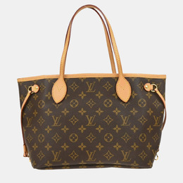 Louis Vuitton: Коричневая сумка-шоппер  Neverfull