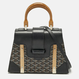 Goyard: Чёрная сумка на руку 
