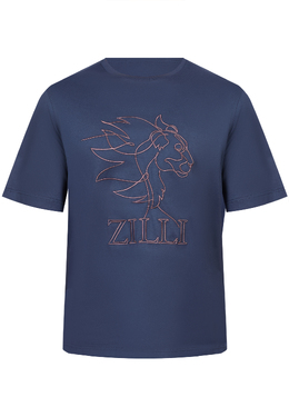 ZILLI: Синяя футболка 
