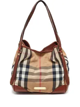 Burberry Pre-Owned: Коричневая сумка-шоппер 