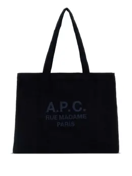 A.P.C.: Сумка-шоппер с принтом 