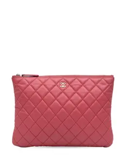CHANEL Pre-Owned: Розовый клатч 