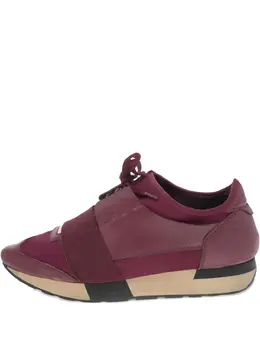 Balenciaga Pre-Owned: Бордовые кроссовки 