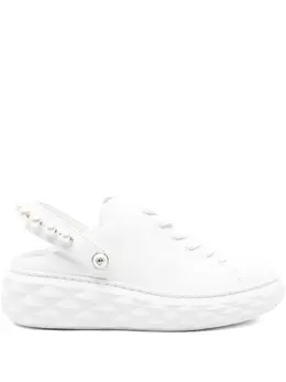 Jimmy Choo: Белые кроссовки 