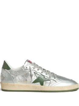 Golden Goose: Серебристые кроссовки  Ball Star