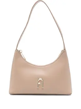 Furla: Бежевая сумка 