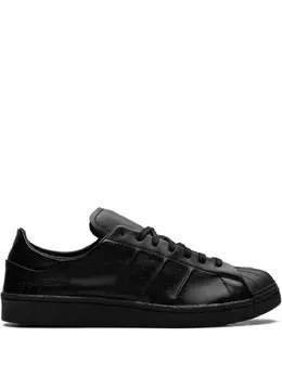 adidas: Чёрные кроссовки  Superstar