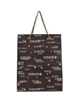 CHANEL Pre-Owned: Чёрная сумка-шоппер 