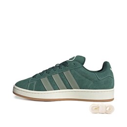Adidas: Зелёные кроссовки  Campus