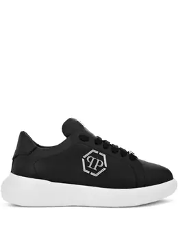 Philipp Plein: Чёрные кроссовки  Hexagon