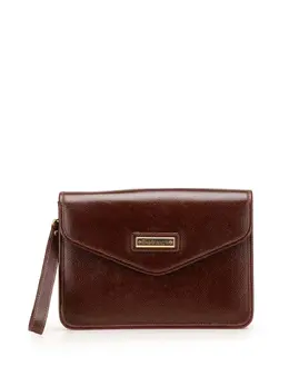 Burberry Pre-Owned: Коричневый клатч 