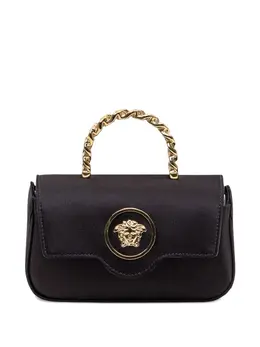Versace: Чёрная сумка  La Medusa Mini