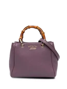 Gucci Pre-Owned: Фиолетовая сумка-шоппер 
