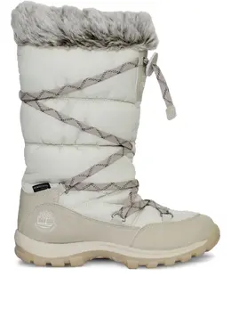 Timberland: Белые ботинки 