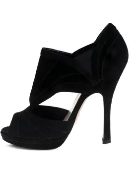 Prada Pre-Owned: Чёрные ботинки 
